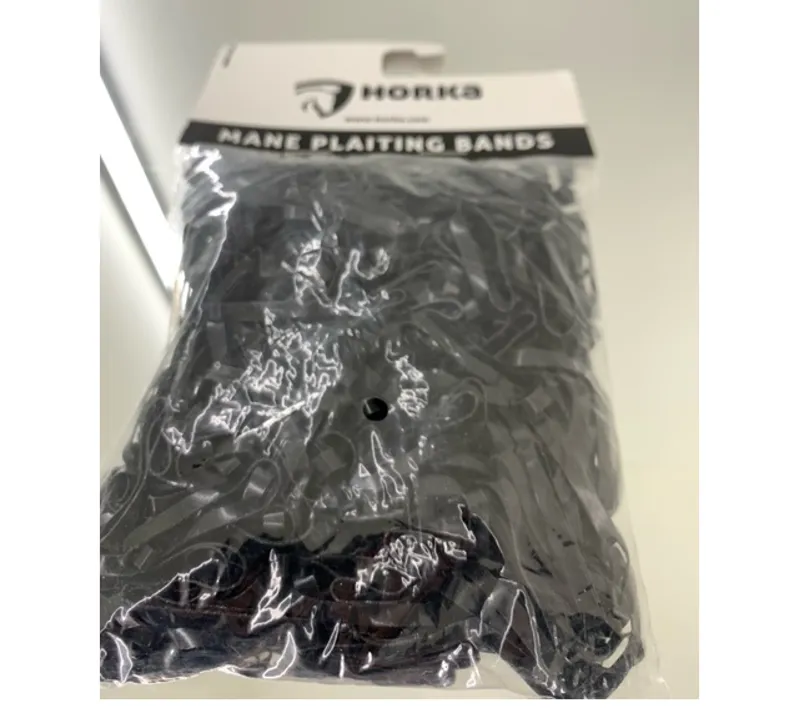 Horka Silicone Plaiting Bands in Black
